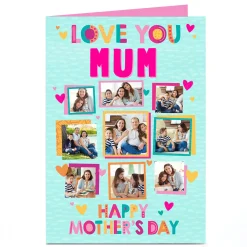 Personalised Mother's Day Photo Card - Love You