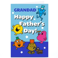 Personalised Mr Men Father's Day Card - Mr Men Characters, Grandad