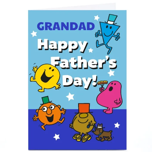 Personalised Mr Men Father's Day Card - Mr Men Characters, Grandad