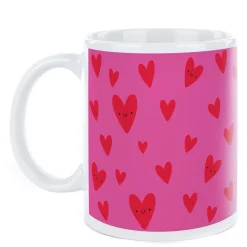 Personalised Mug - Pink Love You Hearts