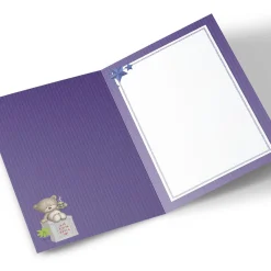 Personalised New Home Card - Hugs Bear With Box