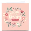 Personalised Nikki Whiston New Baby Card - Pink
