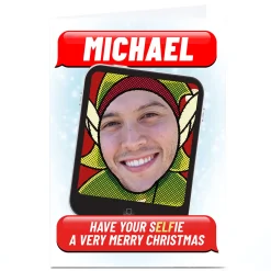 Personalised PG Quips Christmas Photo Card - Have Your Selfie