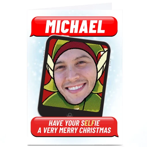 Personalised PG Quips Christmas Photo Card - Have Your Selfie