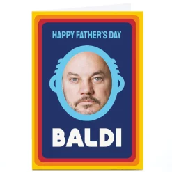 Personalised PG Quips Father's Day Card - BALDI