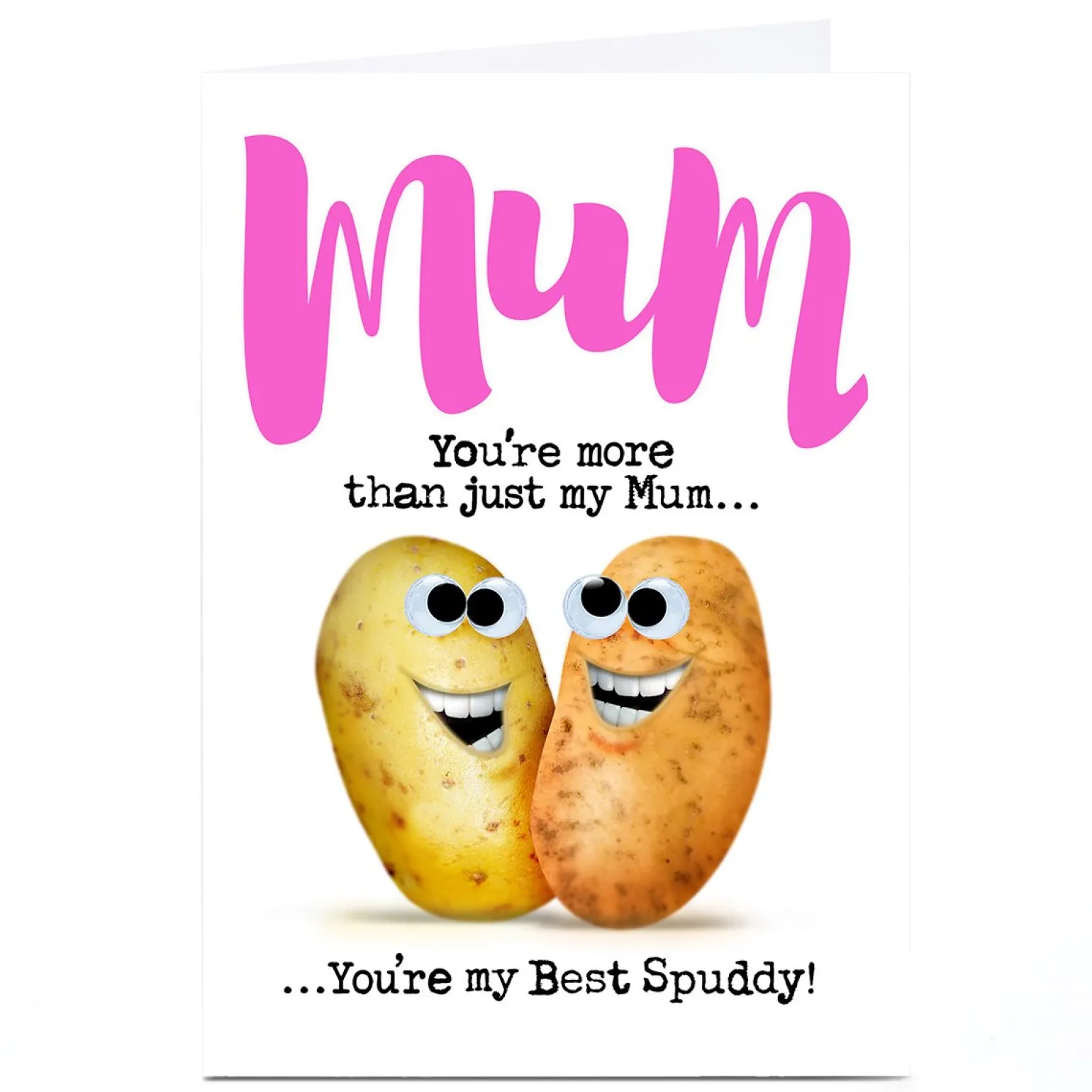 Personalised PG Quips Mother's Day Card - You're My Best Spuddy!