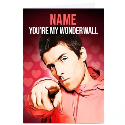 Personalised PG Quips Valentine's Day Card - You're My Wonderwall