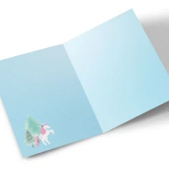 Personalised Photo Christmas Card - Unicorn Magic Daughter