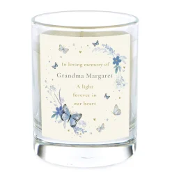 Personalised Pomegranate & Cashmere Scented Candle - In Loving Memory
