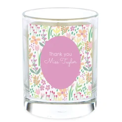 Personalised Pomegranate & Cashmere Scented Candle - Thank You Teacher