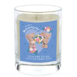Personalised Pomegranate & Cashmere Scented Candle - Hugs Anniversary
