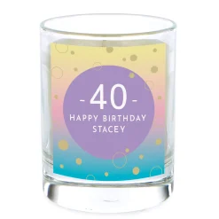 Personalised Pomegranate & Cashmere Scented Candle - Milestone Birthday