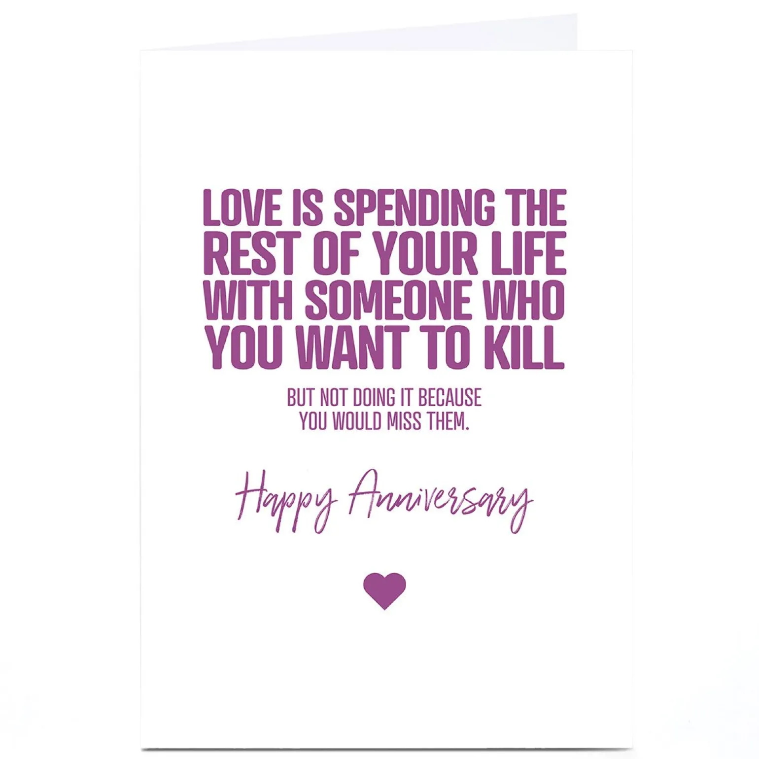 Personalised Punk Anniversary Card - Love Is...
