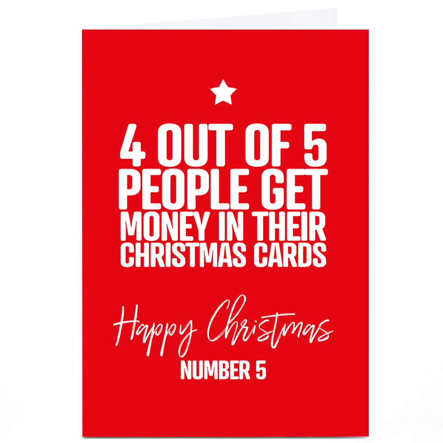 Personalised Punk Christmas Card - 4 out of 5