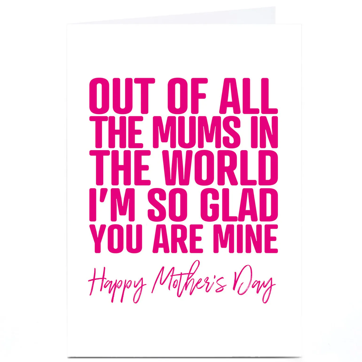 Personalised Punk Mother's Day Card - Of All The Mums