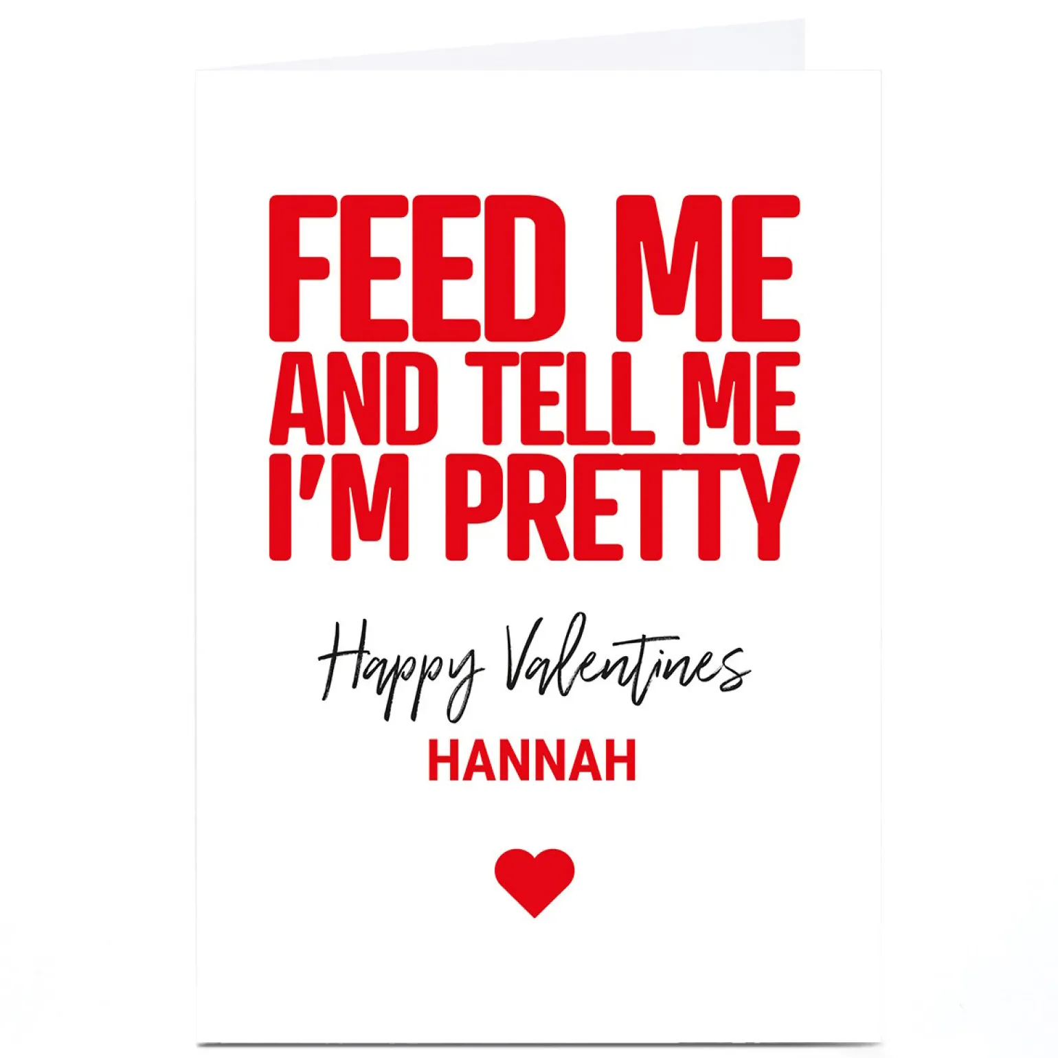 Personalised Punk Valentine's Day Card - Feed Me