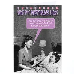 Personalised Quitting Hollywood Mother's Day Card - Happily Ever After