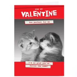 Personalised Quitting Hollywood Valentine Card- For my Valentine