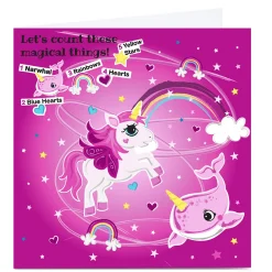 Personalised Rachel Griffin Birthday Card - Can You Count, Magical Things?