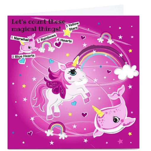 Personalised Rachel Griffin Birthday Card - Can You Count, Magical Things?