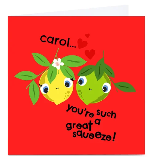 Personalised Rachel Griffin Card - Great Squeeze!