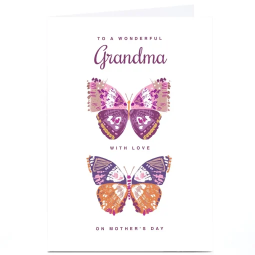 Personalised Rebecca Prinn Mother's Day Card - Butterflies