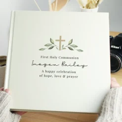 Personalised Religious Cross Square Photo Album