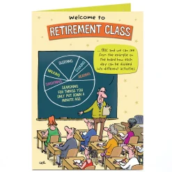 Personalised Retirement Card - Retirement Class
