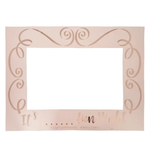 Personalised Rose Gold Hen Do Giant Photo Frame