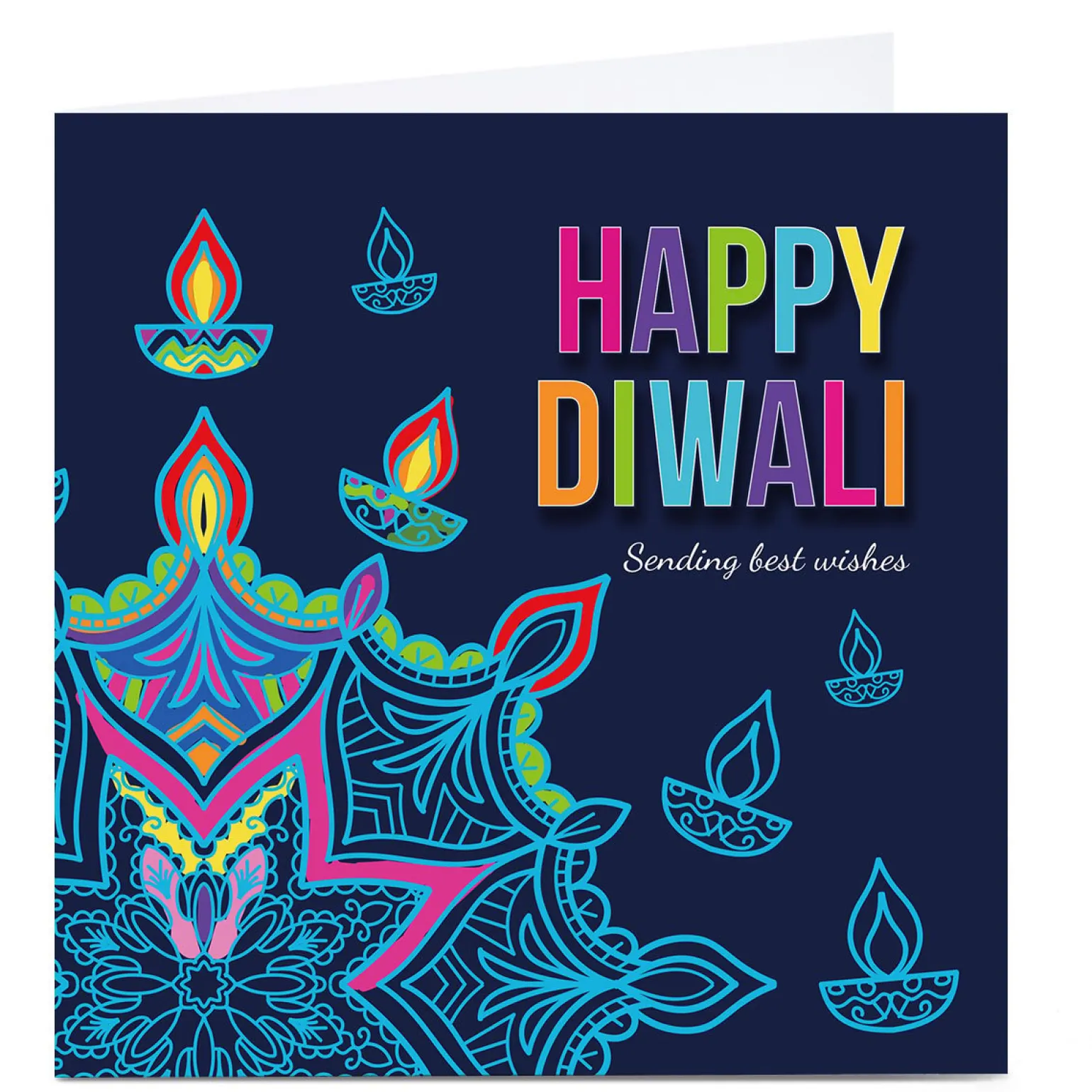 Personalised Roshah Designs Diwali Card - Sending Best Wishes