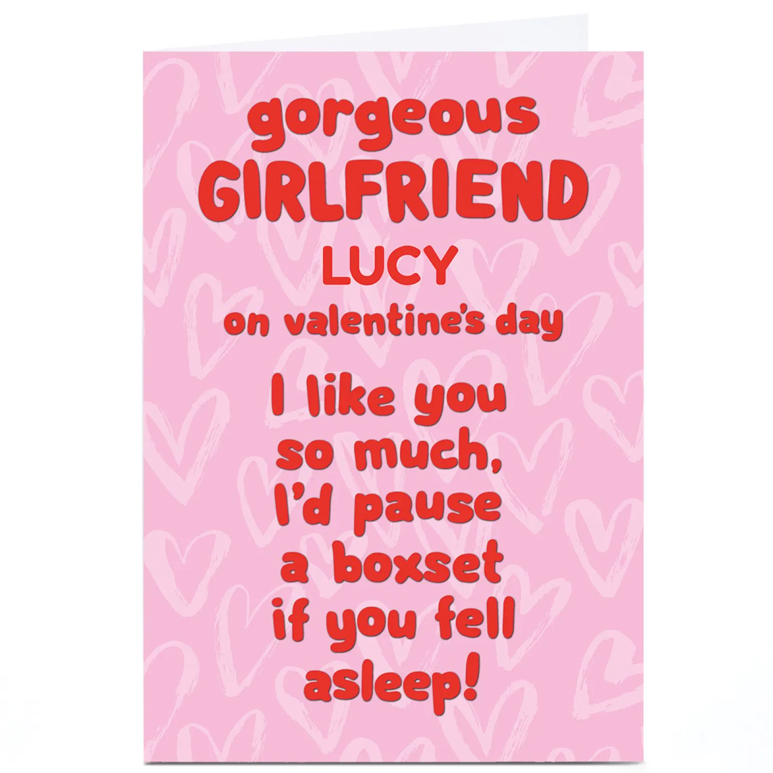Personalised Shout! Valentine's Day Card - Girlfriend Boxset