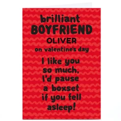 Personalised Shout! Valentine's Day Card - Boyfriend Boxset
