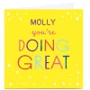 Personalised Smiley Happy People Card - You're Doing Great