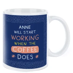 Personalised Smiley Happy People Mug - When The Coffee Does