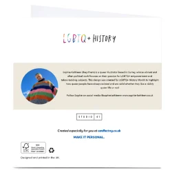 Personalised Sophie Kathleen LGBTQ+ Card - I Love our Queer Love