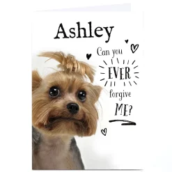 Personalised Sorry Card - Can You Ever Forgive Me?