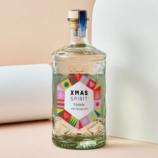 Personalised Sphere Vodka - Xmas Spirit Festive Shapes