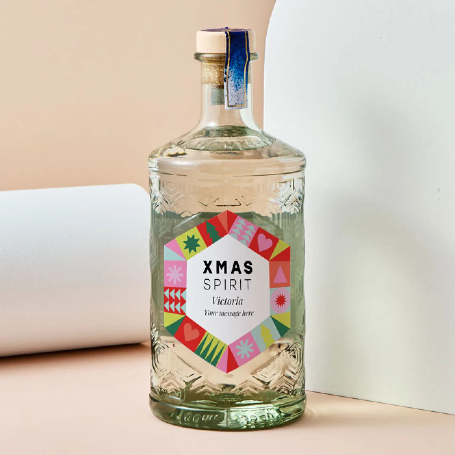 Personalised Sphere Vodka - Xmas Spirit Festive Shapes