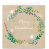 Personalised Squirrel Bandit Christmas Card - Wreath