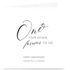 Personalised 1st Anniversary Card - Forever To Go