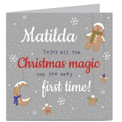 Personalised 1st Christmas Card - Christmas Magic