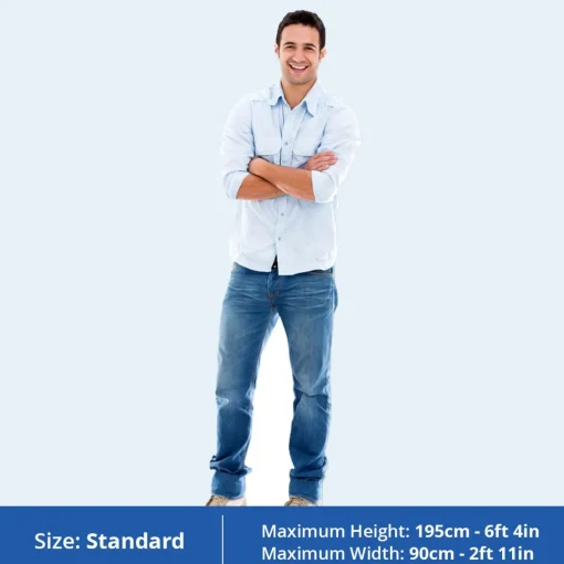 Personalised Star Cutout - Photo Cutout Standard Maximum Height 195cm