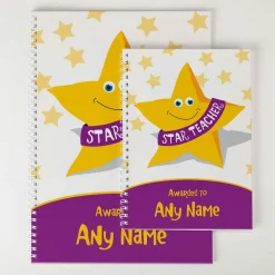 Personalised Star Teacher Notebook