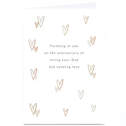 Personalised Sympathy Card - Thinking of You on The Anniversary