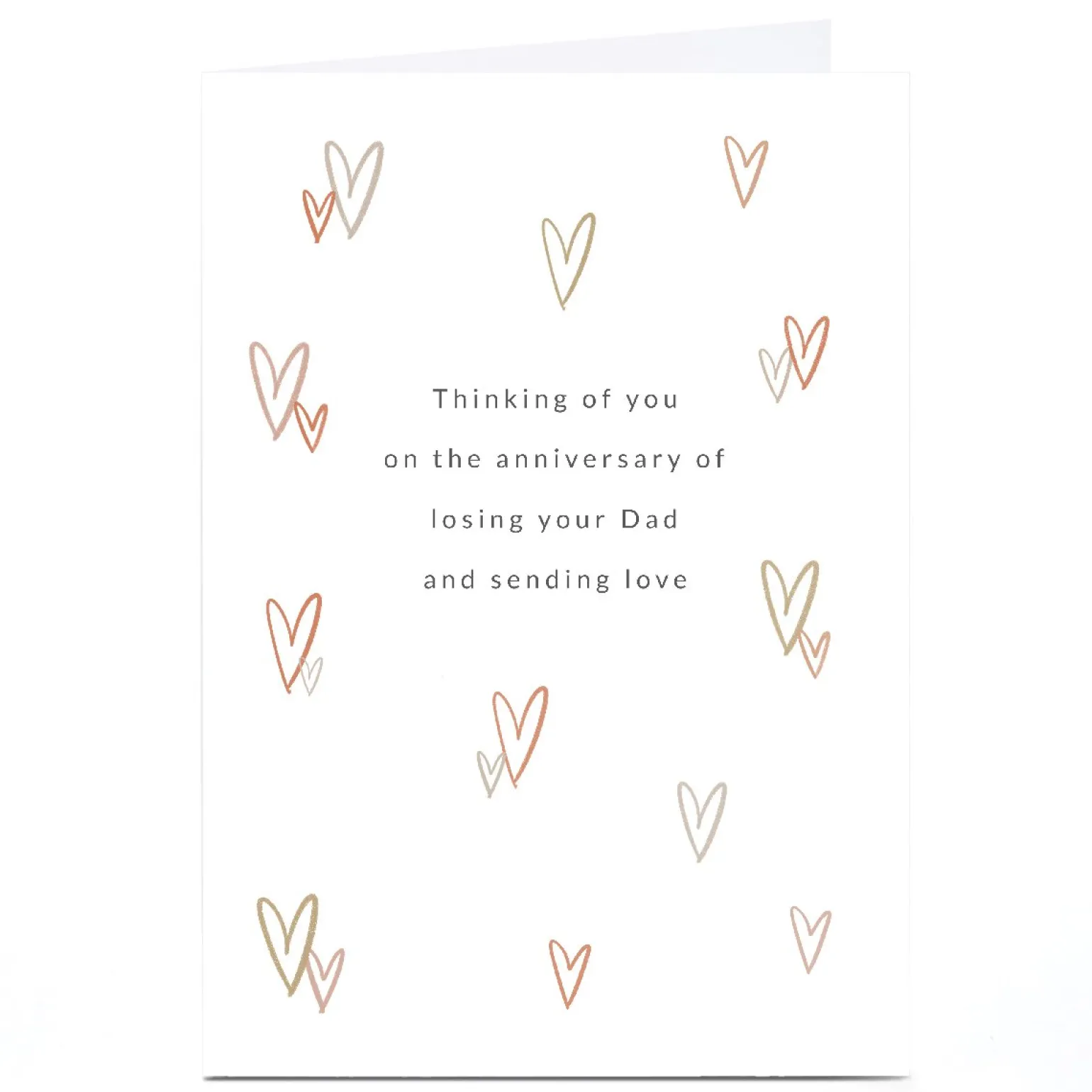 Personalised Sympathy Card - Thinking of You on The Anniversary