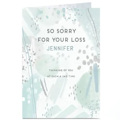 Personalised Sympathy Card - At This Sad Time