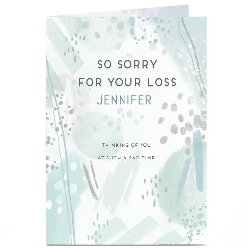 Personalised Sympathy Card - At This Sad Time