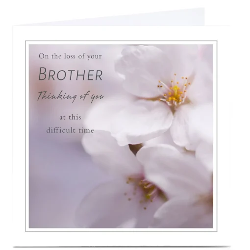 Personalised Sympathy Card - At This Difficult Time