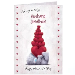 Personalised Tatty Teddy Valentine's Day Card - For my Amazing, Husband