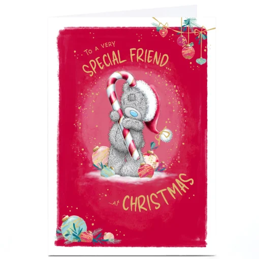 Personalised Tatty Teddy Christmas Card - To a Very Special Friend